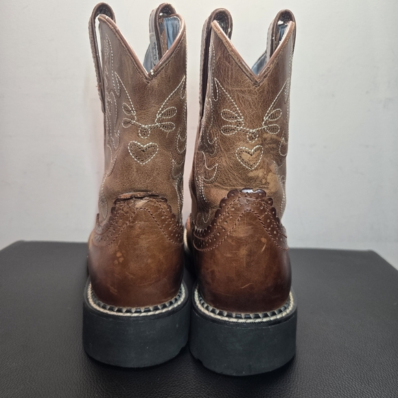 Ariat Fatbaby Western Boot 9B Women's Brown Leather Country - Picture 3 of 12